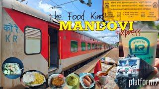 The Food King - Mandovi Express! Madgaon to Mumbai in AC 3-Tier of 10104 Mandovi Express | Train