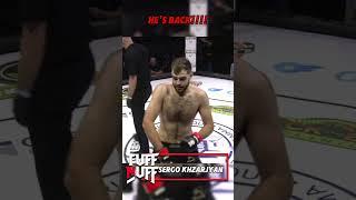 Time to celebrate  Sergo Khzarjyan returns to Tuff-N-Uff