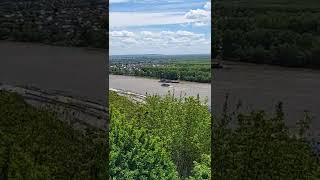 Rear wheel motoship on Beleya river in Ufa