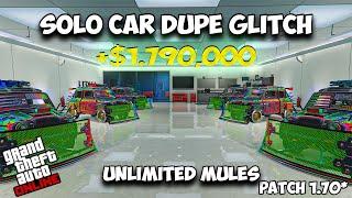 SOLO CAR DUPLICATION GLITCH GTA ONLINE AND UNLIMITED MULES! XBX|PS5 AFTER PATCH 1.70*