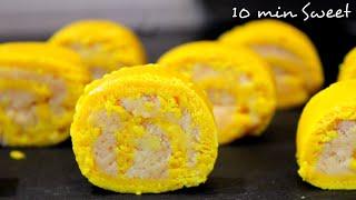 10 min Sweets Recipes / Condensed milk Sweet Recipe / Milk powder burfi