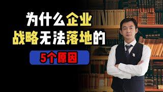 倪云华：为什么企业战略无法落地的5个原因