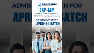 SAP-MM Admissions Open for April-2025 Batch