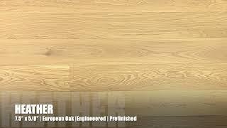 7.5" x 5/8" Engineered European Oak Heather Hardwood Flooring