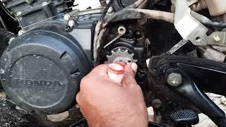 How to Replace Jointless chain sprocket kit of HONDA SP 125,PART 2