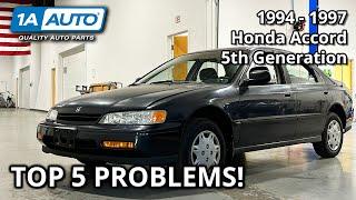 Top 5 Problems Honda Accord Sedan 1994-1997 5th Generation