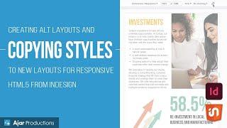 Copying Styles into New Layouts — InDesign Alternate Layouts