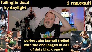 DsP--failing in dead by daylight--donate money or I ban you, trolled with the challenges on CODBO6