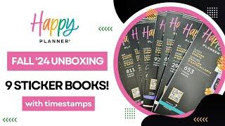 Unboxing | 9 New Sticker Books | Happy Planner Fall '24 Launch