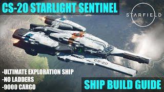 Starfield Ship Building Guide - CS20 Starlight Sentinel | Long range Exploration | Multi-role ship