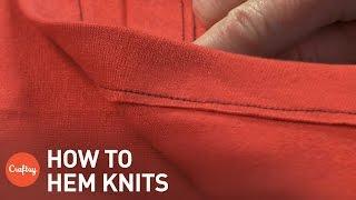 How to Hem Knit Fabric Without a Serger | Sewing Tutorial with Linda Lee