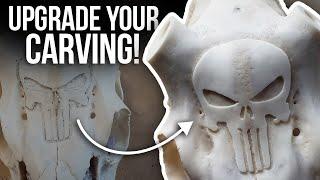 Carve a 'FLOATING EFFECT" by Undercutting Your Relief Carving with a Dremel