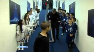 Happy Jose Mourinho before the match against Lyon