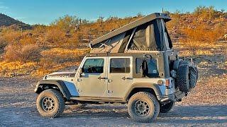 Ultimate Jeep Wrangler Camper SLEEPS 3 ADULTS - Ursa Minor Pop Up Camper Tour from a 15 yr old