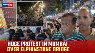 Mumbai: Elphinstone Bridge demolition sparks protests, disrupts traffic
