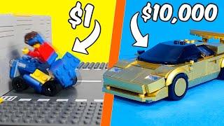 I Tested $1 vs $10,000 Lego Cars!