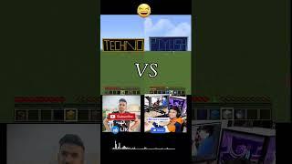@Techno Gamerz vs @Piyush Joshi Gaming In Minecraft  | #shorts #trendingshorts