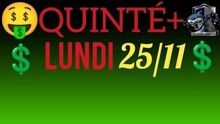 PRONOSTIC PMU QUINTE DU JOUR LUNDI 25 NOVEMBRE 2024