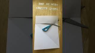 How to make Origami Paper out of Copy Paper