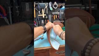 POV - SOUND ON Leatherwork  ASMR #diy #football #leathercraft