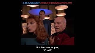 Picard's awfully critical of Dr. Crusher's shoulder job...