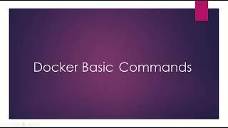 docker basic commands || docker tutorial -3 || #docker