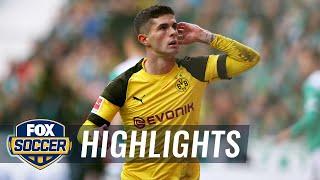 Christian Pulisic scores opening goal for Dortmund | 2019 Bundesliga Highlights