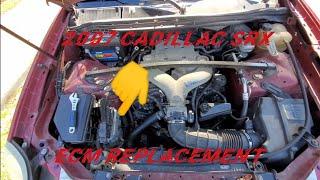 Finding and replacing a 07 Cadillac Srx ECM and reprogramming your key.