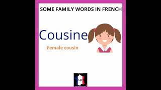 FAMILY WORDS IN FRENCH PART 2 #ajfrancais #alikajain #learnfrenchavecmoi #niece #nephew #mari #wife