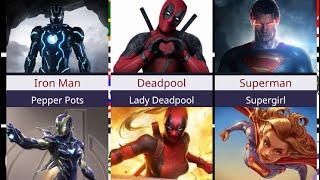 Superheroes and their Female Copycat #comparison