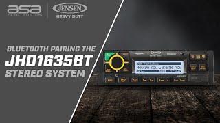 How To Pair Your JENSEN® Heavy Duty JHD1635BT Stereo With Bluetooth