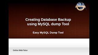 How To Backup Databases Using mysqldump Tool | Creating Database Backups With mysqldump