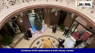 India House in London decks up with Christmas cheer