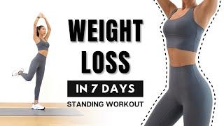 WEIGHT LOSS in 7 DAYS40MIN Full Body Fat Burn - Arm, Back, Leg, Abs - Standing Only