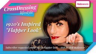 Crossdressing 1920s flapper inspired makeup tutorial classic simple and easy to follow tutorial