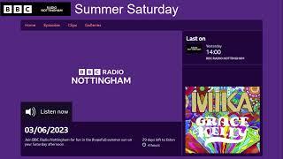 2023.06.03 BBC Radio Nottingham　 Summer Saturday　Grace Kelly - MIKA