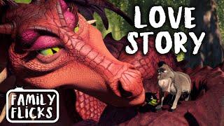 Donkey and Dragon's Love Story | Shrek 2 (2004) | Family Flicks