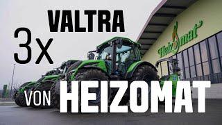 Heizomat setzt auf Valtra Traktoren | 2x N155e Active und 1x T235 Active