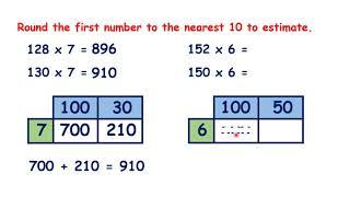 Use rounding to the nearest 10 to estimate for multiplication and division
