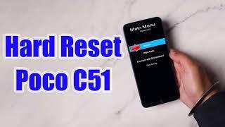 Hard Reset Poco C51 | Factory Reset Remove Pattern/Lock/Password (How to Guide)