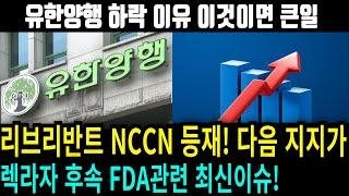 [유한양행 주가전망] [긴급] 주가하락의 진짜 이유 "이것" 렉라자 이어 리브리반트 NCCN 최신 뉴스 소식!