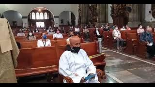 Misa de entrega de la parroquia de San Juan Bautista Coyoacán a Fr. Jesús Arredondo Marquina. OFM.