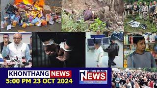 KHONTHANG NEWS | 5:00 PM MANIPURI NEWS | 23 OCT 2024