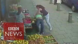 'Road rage' attack CCTV in Birmingham (UK) released - BBC News