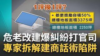 饒河夜市危老改建 爆合建糾紛打官司 他爆建商招數沒落日.違約罰則...拆解建商話術 最狠招式曝光1坪換1坪有影無專家換算給你看 ｜記者 莫祥珍  魏國旭｜【好宅敲敲門】20231212｜三立iNEWS