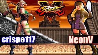 SFVCE: crispe117 (Cammy) vs NeonV_ (Kolin) Street Fighter V Ranked Match