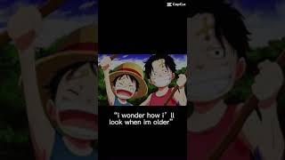 Ace and luffy i wonder how I'll look when I'm older