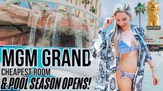 MGM Grand Las Vegas CHEAPEST Room & Pool Season Opens | Lazy River & FULL Detailed Stay & Tour