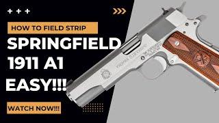 How to Disassemble and Reassemble Springfield 1911 A1 (Field Strip)