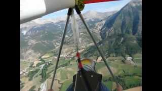 My first, almost crashing, horror, hang gliding flight.